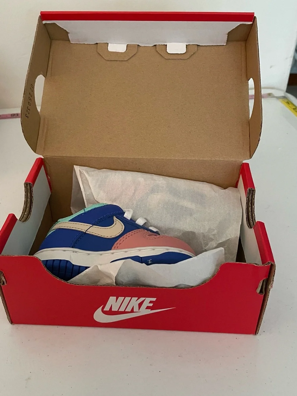 Nike Kids Colorblock Sneakers in Pink, Blue & Mint